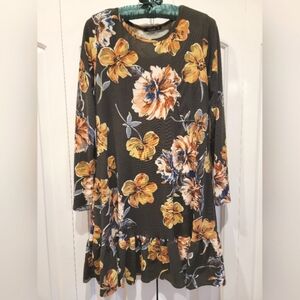 ✨️ Floral Long Sleeve Knit Dress - Annabelle
